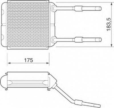 MAGNETI MARELLI 350218217000 -  Теплообменник, отопление салона